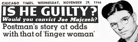 Nov. 29, 1944—Postman’s Story at Odds With That of “Finger .